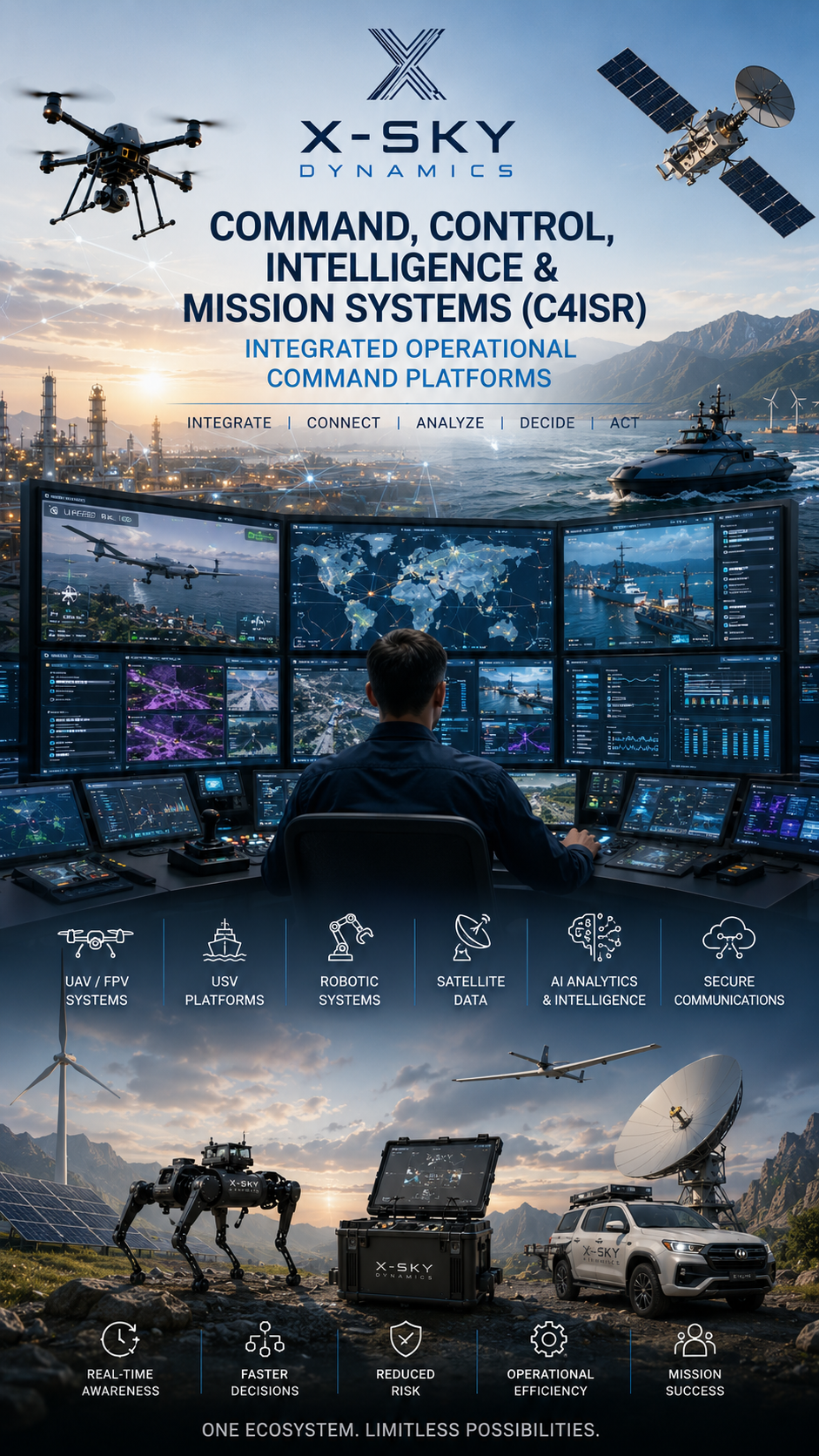 Command, Control, Intelligence & Mission Systems (C4ISR) – интегрирани оперативни командни платформи